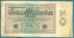 10000000000 Mark 15.9.1923 Serie B - 10 Milliarden Mark