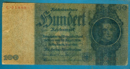 100 Mark 24.6.1935 (1945) Serie C, - Covered With Grease Or Wax - 100 Reichsmark