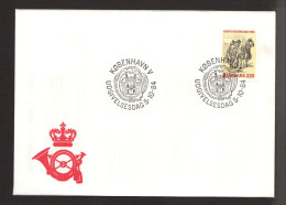 TEATRO THEATER TEATR THEATRE HISTORY HOLBERG DENMARK DANMARK DÄNEMARK 1972 Mi 530 FDC Actors Satire  SLANIA - Théâtre