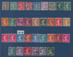 France - Lot De Type Semeuse - Oblitéré - 1903-60 Semeuse Lignée