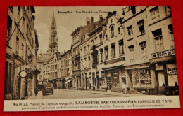 BRUXELLES -  Maison Lambotte Bartholoméus , Fabrique De Tapis , Rue Marché Aux Fromages  - - Petits Métiers