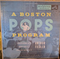 Arthur Fiedler  - A Boston Pops Program - 25 Cm - Formats Spéciaux