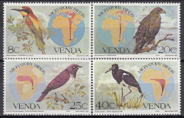 Venda 1983 (MNH) (Mi 70-73) - European Bee-eater, Tawny Eagle, Violet-backed Starling, Abdim's Stork - Collections, Lots & Series