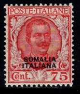 Somalie 1926-30 Sass. 98 Neuf ** 60% 75 C - Somalia