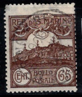 Saint-Marin 1903 Sass. 42 Oblitéré 60% 65cent. Voir - Usados