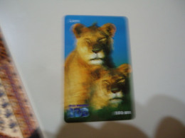 THAILAND USED  CARDS PIN 108 ANIMALS  LION - Jungle