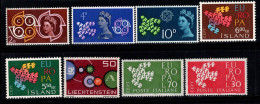 Europe CEPT 1961 Neuf ** 100% Iceland, Italie - 1961