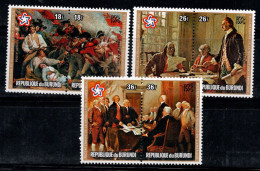 Burundi 1976 Mi. 1284A-1289A Neuf ** 100% Peinture, événements Historiques - Unused Stamps