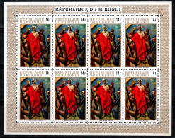 Burundi 1970 Mi. 571A Mini Feuille 100% Neuf ** Religion - Nuovi