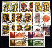 URSS, Union Soviétique 1986-88 Oblitéré 100% Bloc De Quatre Champignons, Arménie, Lénine - Used Stamps