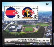 Nouvelle-Zélande 1990 Mi. Bl. 24 Bloc Feuillet 100% Neuf ** Exposition Internationale De Timbres, STAMP WORLD LONDON - Blokken & Velletjes