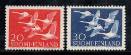 Finlande 1956 Mi. 465-466 Neuf ** 100% Cinq Cygnes, 20(M), 30(M) - Nuovi