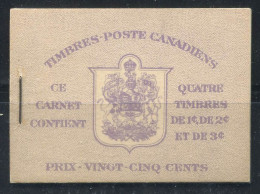 Canada 1942 SG SB 37a Carnet 100% Neuf ** Le Roi George VI - Full Booklets