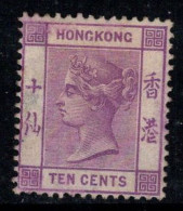 Hong Kong 1880 Mi. 33 Neuf * MH 100% 10 C, Reine Victoria - Unused Stamps