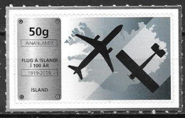 Islande 2019 Timbre Neuf 100 Ans De L'aviation En Islande - Unused Stamps