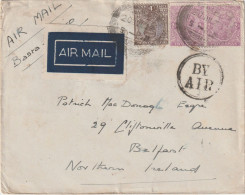 India To Belfast - 1928 Airmail Via Basra-Cairo Flight Over The Desert - Airmail