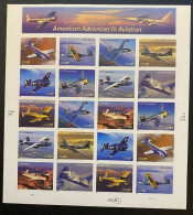 VERINIGTE STAATEN ETATS UNIS USA 2005 AMERICAN ADVANCES IN AVIATION PANE 20V SC 3916-25SP YT F3670-9 MI B3944-53 SG MS44 - Nuovi