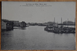 60 : Longueil-Annel - Bâteaux Arrêtés Dans Le Port - La Crue Del'Oise - Mars 1910 - (n°28492) - Longueil Annel