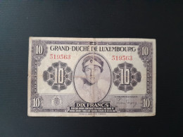 LUXEMBOURG 10 FRANCS 1944.SANS PREFIXE - Luxembourg