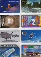 Sammlung 8 TK Set Telecartes 24€ TC Of Türkei France Italy Greece Nippon Hungary New Zealand US-Network World Phonecards - Collections