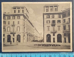 TORINO : 1950  VIA  ROMA - CARTOLINA  ANIMATA  E  VIAGGIATA . - Mehransichten, Panoramakarten
