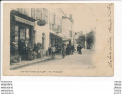 Carte De CASTELMORON SUR LOT  Rue Principale ( épicerie ) ( Recto Verso ) - Castelmoron