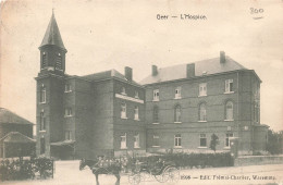 BELGIQUE - Geer - L'Hospice - Cheval Tirant Une Calèche - Edit Frémal Charlier - Façade - Carte Postale Ancienne - Geer