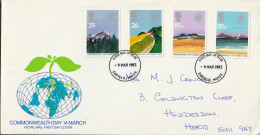 Great Britain   .   1983   .  "Commonwealth Day"   .   First Day Cover - 4 Stamps - 1981-1990 Dezimalausgaben