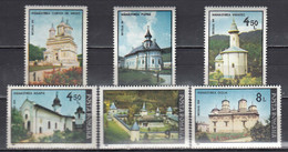 Romania 1991 - Monasteries, Mi-Nr. 4661/66, MNH** - Neufs