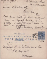 NEW ZEALAND 1893 POSTCARD SENT FROM CHRISTCHURCH - Briefe U. Dokumente