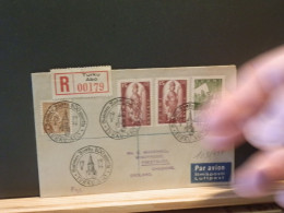 103/739  LETTRE RECOMM.   FINLANDE 1955 - Storia Postale