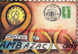 87- AMBAZAC - 5 BOURSE EXPO CARTES POSTALES- TIERS DE SOU D' OR FRAPPE A AMBAZAC FIN VII E SIECLE - 1990 - Ambazac