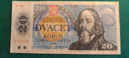 CECOSLOVACCHIA 20 KORUN 1988 - Cecoslovacchia