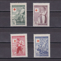 FINLAND 1946, Sc# B74-B77, Semi-Postal, Red Cross, MH - Nuovi