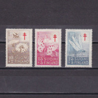 FINLAND 1954, Sc# B126-B128, Semi-Postal, Insects,  MH - Nuovi