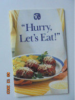 Hurry Let's Eat - Consumer Affairs Center, Quaker Oats Company 1986 - Américaine