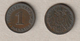 00761) Dt. Kaiserreich, 1 Pfennig 1910A - 1 Pfennig