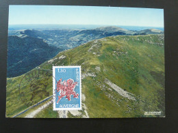 Carte Maximum Card Volcan D'Auvergne Volcano 63 Clermont Ferrand 1975 - Vulkanen