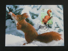 Carte Maximum Card écureuil Squirrel 69 Lyon 2001 - Rongeurs