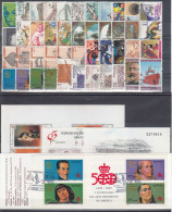 ESPAÑA 1991 Nº 3099/3151 AÑO COMPLETO USADO, 44 SELLOS,3 HB,1 CARNET - Gebruikt