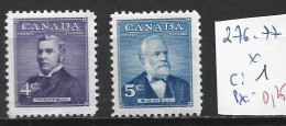 CANADA 276-77 * Côte 1 € - Unused Stamps