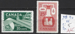 CANADA 289-90 ** Côte 5 € - Unused Stamps