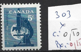 CANADA 303 * Côte 0.50 € - Unused Stamps