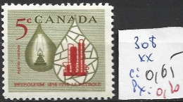 CANADA 308 ** Côte 0.65 € - Unused Stamps