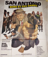 SAN ANTONIO Beru Et Ses Dames Jean Richard, G. Barray..1968 - Affiche 120x160 - TTB - Affiches & Posters