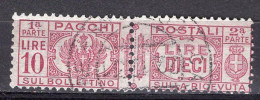 Z6087 - ITALIA REGNO PACCHI SASSONE N°34 - Paketmarken