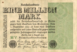 BILLET REICHSANKNOTE EINE MILLION MARK - 1 Mio. Mark