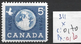 CANADA 311 * Côte 0.70 € - Unused Stamps