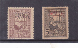 Germany WW1 Occupation In Romania 1917 MViR 5 +10 BANI 2 STAMPS POSTAGE DUE MINT - Occupations