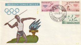 FDC GIOCHI OLIMPICI 1960 CONGO BELGA (OG219 - Storia Postale